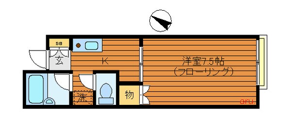 三鷹台駅 徒歩12分 1階の物件間取画像